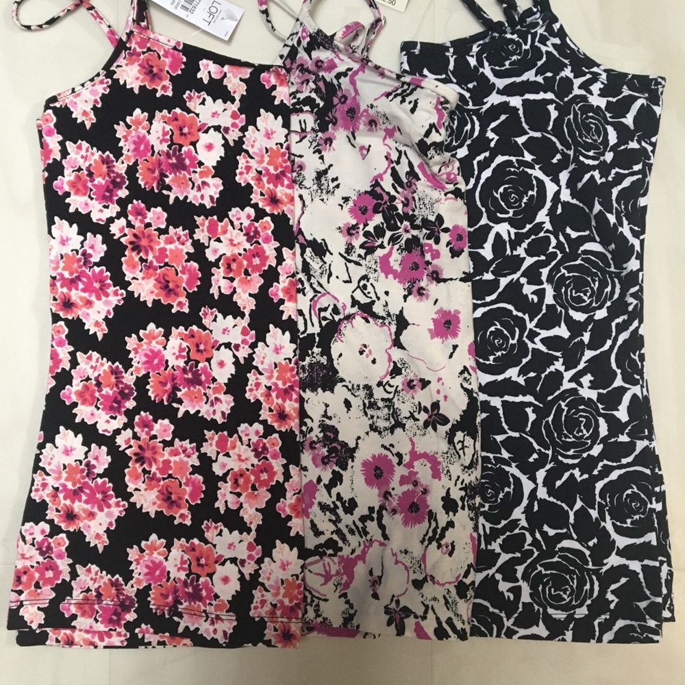 Bundle Lot Ann Taylor Loft camisoles sz small